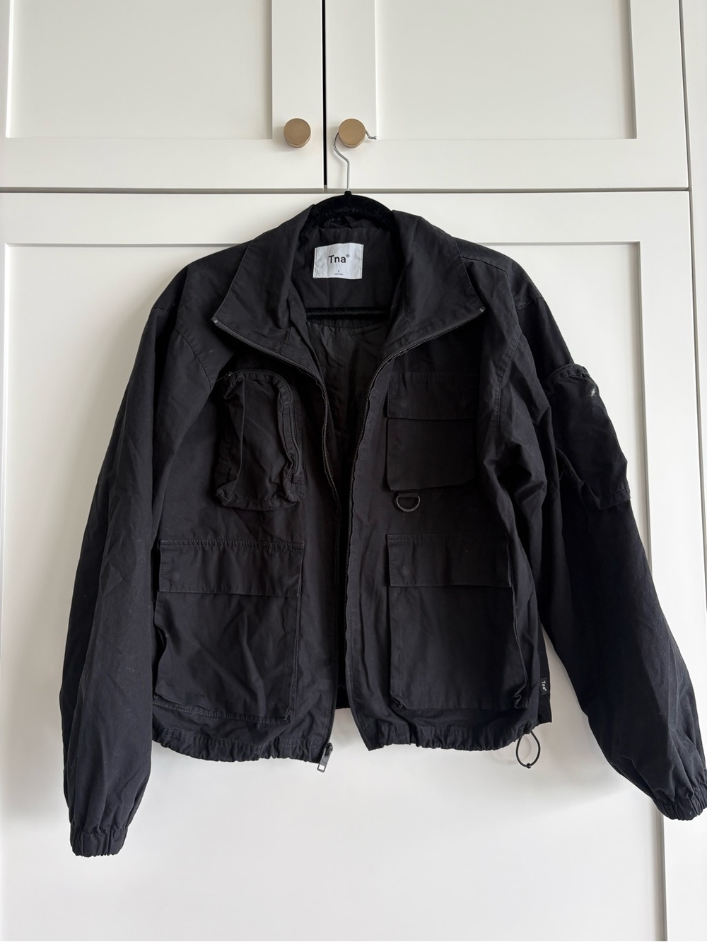 TNA Black Utility Bomber with Multiple Cargo Pockets - Picture 1 of 5